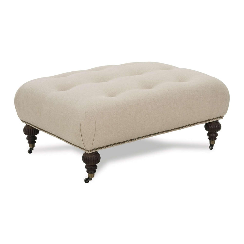 Robin Bruce Pallenberg Fabric Ottoman PALLENBERG-OTTO 11726-19 IMAGE 1